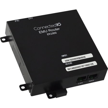 Connected Io - Strategic Er1000-Vz 2G/3G/4G Verizon Industrial Router w/ Ac Adapter. Cat 3 ER1000-VZ